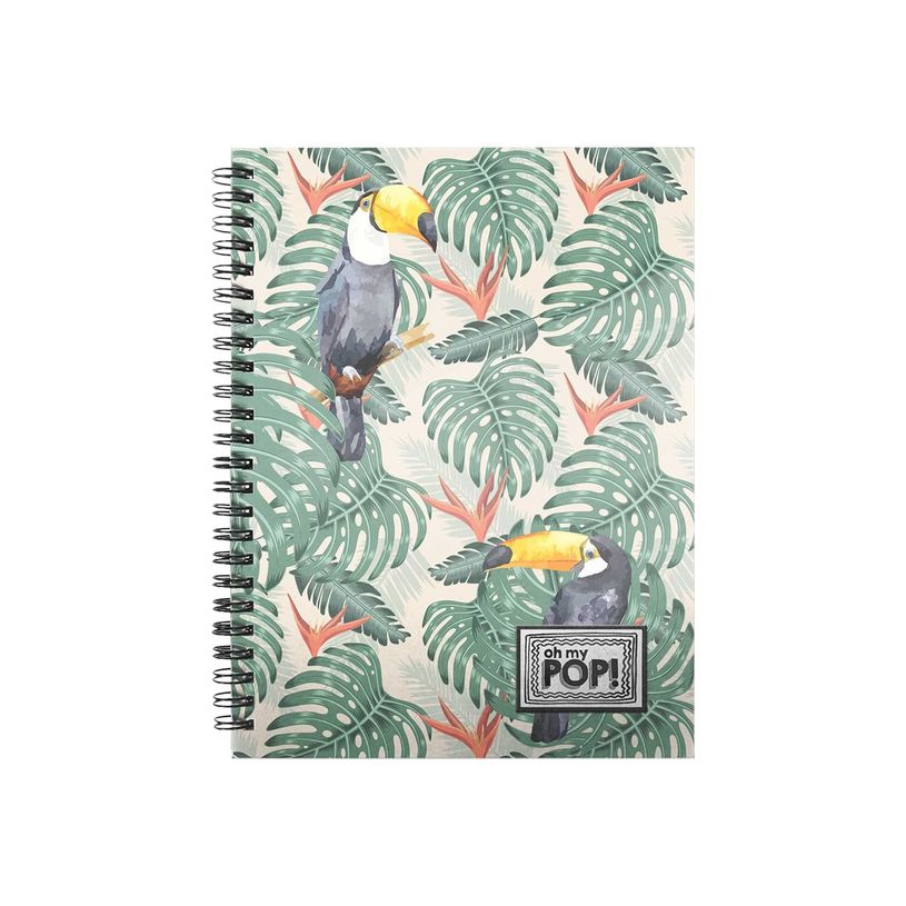 8445118011876-Oh My Pop Toucan - Cahier A5 - petits carreaux - Karactermania-P_400006849_1-0