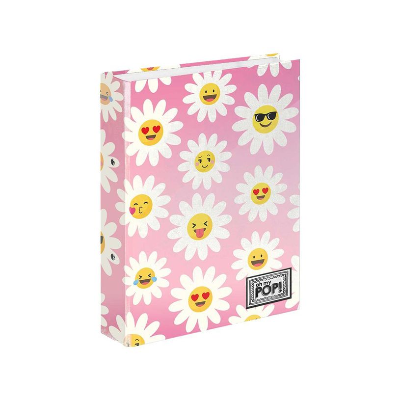 8445118002812-Oh My Pop Happy Flower - Classeur à anneaux - A4 - Karactermania-P_400006858_1-0