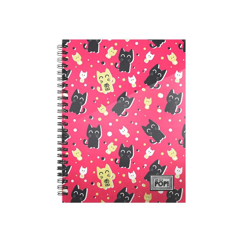 8445118011760-Oh My Pop Neko - Cahier A4 - petits carreaux - Karactermania-P_400006868_1-0