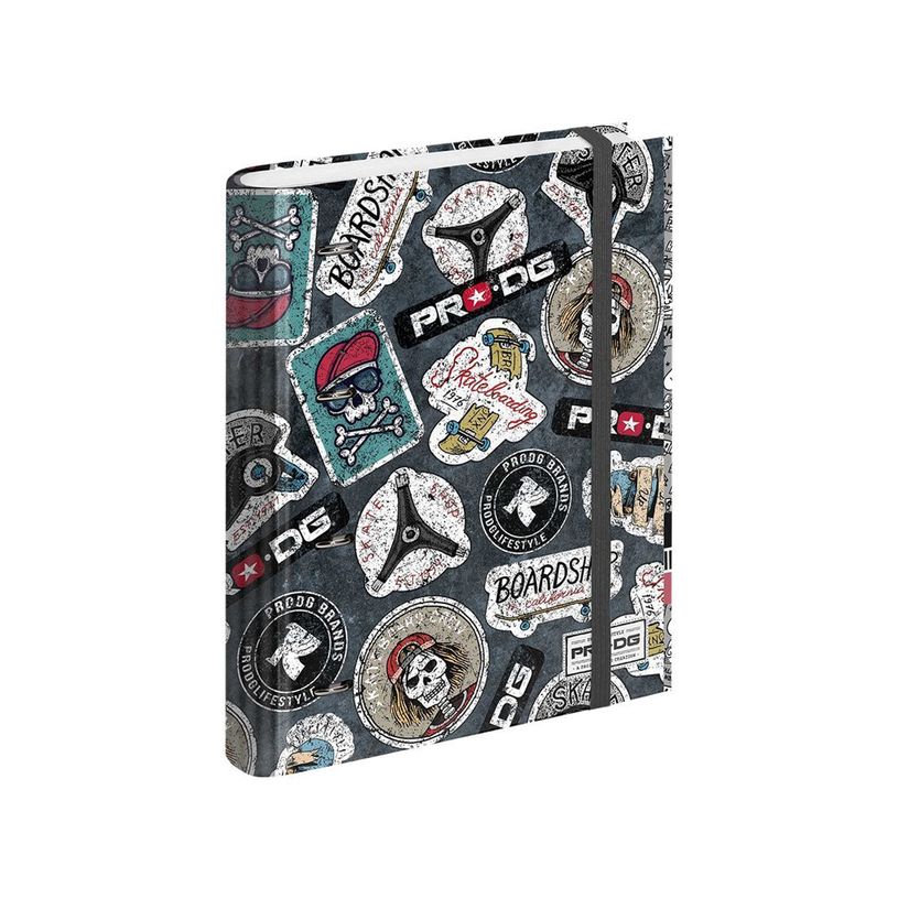 8445118003161-PRO-DG Stickers - Classeur à anneaux avec élastique - A4 - 50 feuilles incluses - Karact-P_400006872_1-0