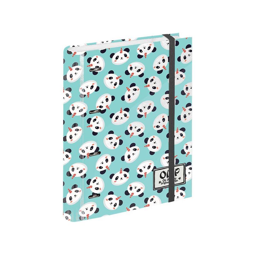 8445118002720-Oh My Pop Pandicornio - Classeur à anneaux avec élastique - A4 - 50 feuilles incluses - -P_400006877_1-0