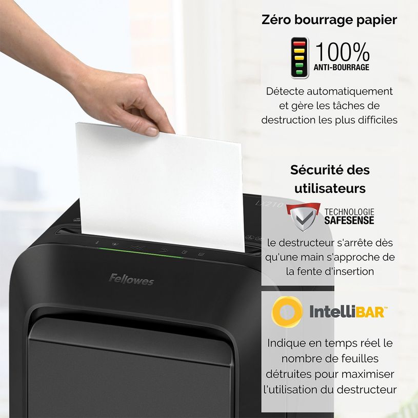 043859763825-Fellowes Powershred LX210 - destructeur de documents coupe croisée mini-cut - 16 feuilles-P_400006917_13-7