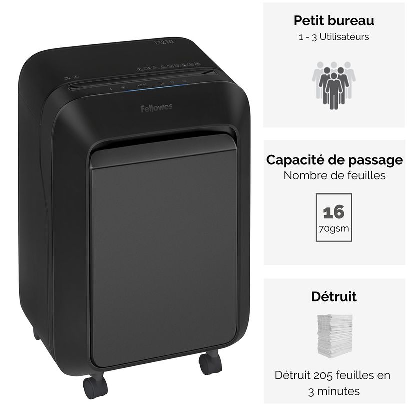 043859763825-Fellowes Powershred LX210 - destructeur de documents coupe croisée mini-cut - 16 feuilles -P_400006917_7-1