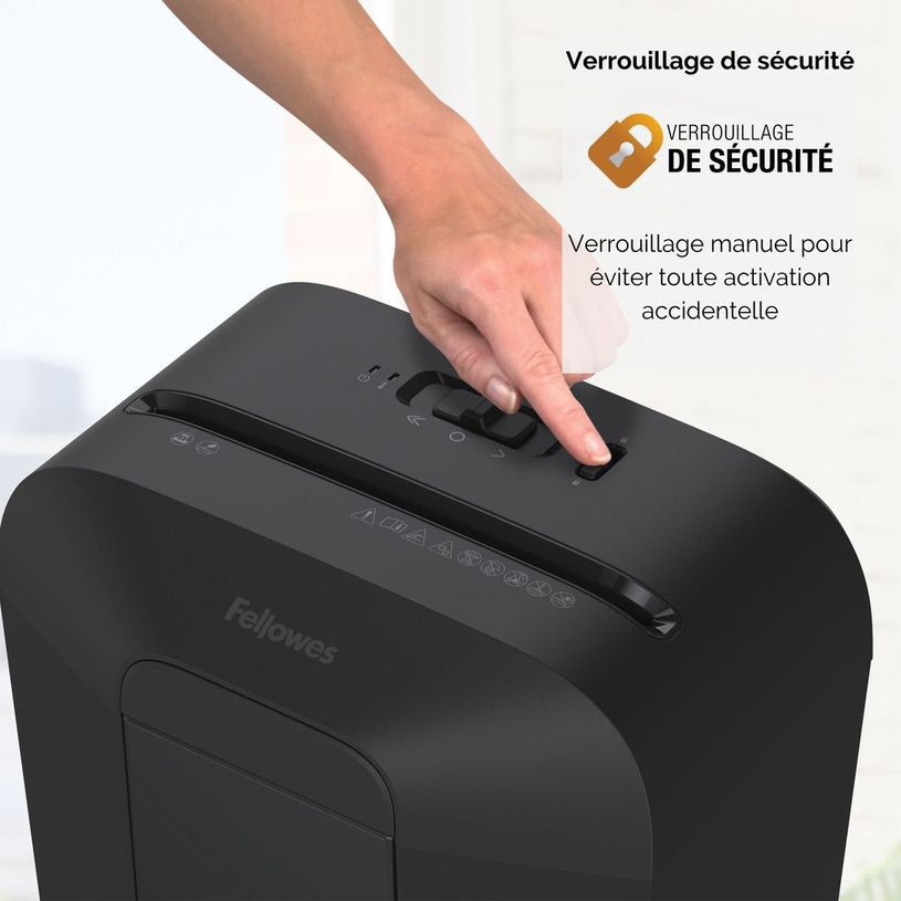 043859764778-Fellowes Powershred LX45 - destructeur de documents coupe croisée - 8 feuilles - Corbeille 17 litre-P_400006919_15-2