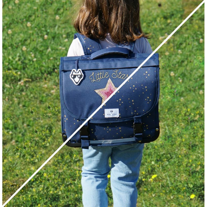 3663842006264-Cartable réversible Star 35 cm - 1 compartiment - bleu - Pol Fox-P_400006930_3-2