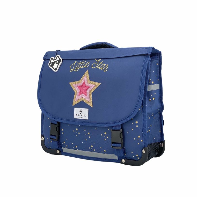 3663842006271-Cartable réversible Star 38 cm - 2 compartiments - bleu - Pol Fox-P_400006931_3-2
