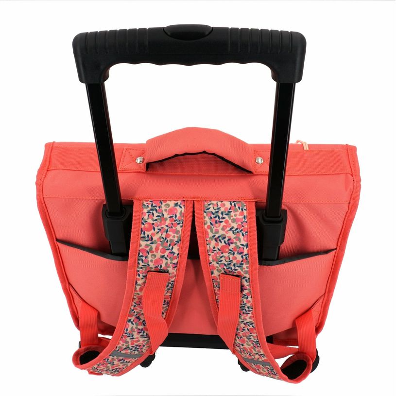 3663842006349-Cartable à roulettes réversible Happy Days 38 cm - 2 compartiments - orange - Pol Fox-P_400006938_5-4