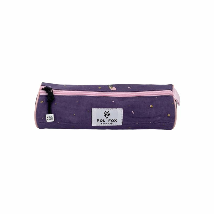 3663842006455-Trousse ronde Ballet - 1 compartiment - mauve - Pol Fox-P_400006949_2-1