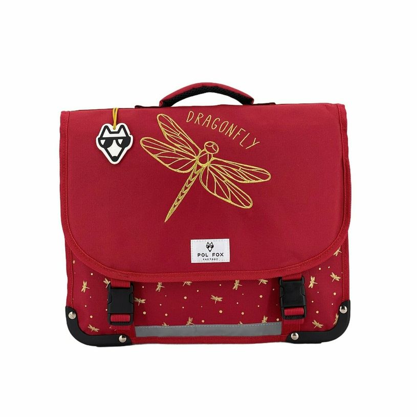 3663842006547-Cartable Dragonfly 41 cm - 2 compartiments - rouge - Pol Fox-P_400006958_1-0