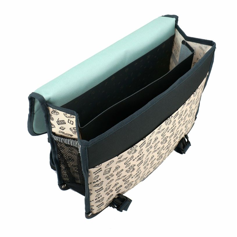 3663842006752-Cartable Gamer 38 cm - 2 compartiments - bleu - Pol Fox-P_400006979_2-1