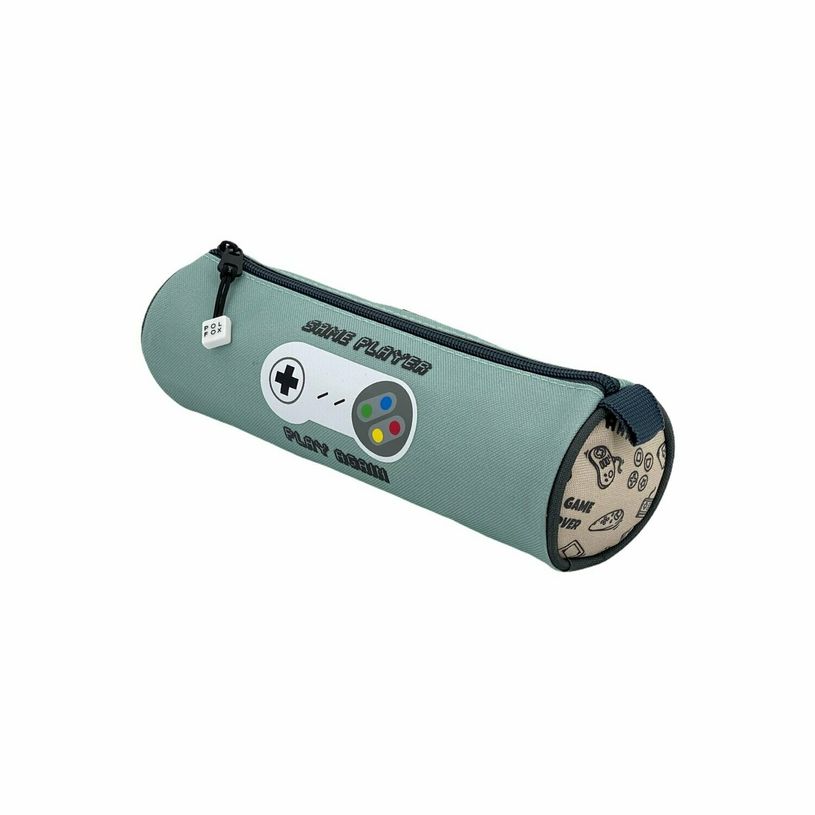 3663842006769-Trousse ronde Gamer - 1 compartiment - bleu - Pol Fox-P_400006980_1-0