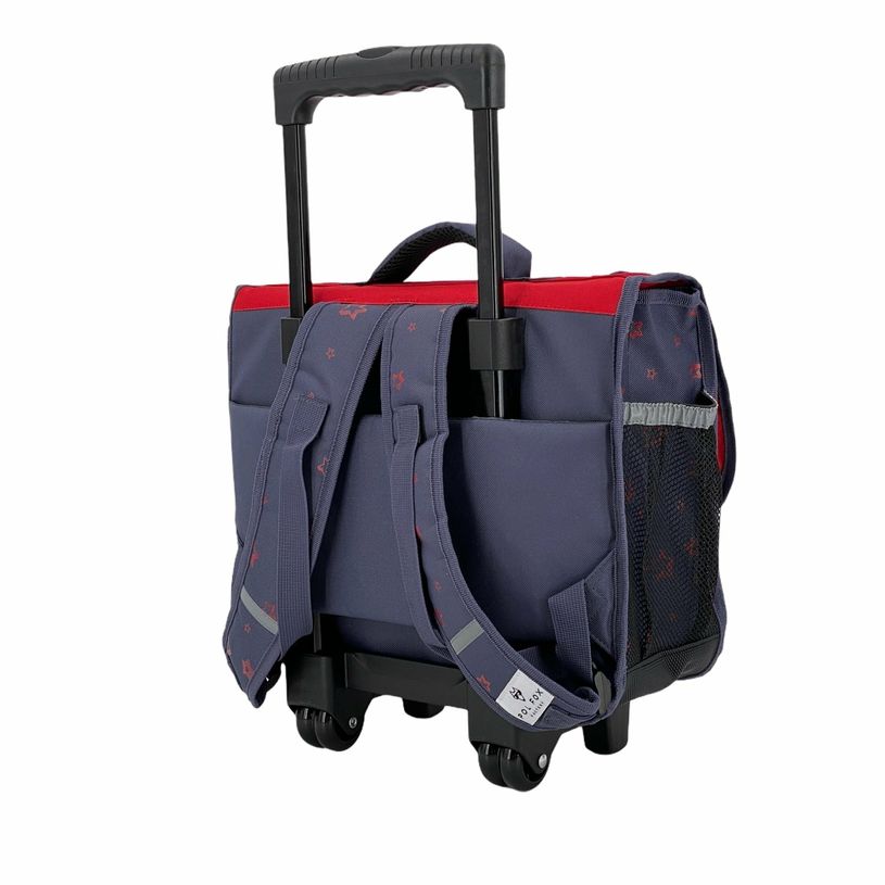 3663842006868-Cartable à roulettes Football 38 cm - 2 compartiments - rouge - Pol Fox-P_400006990_2-1