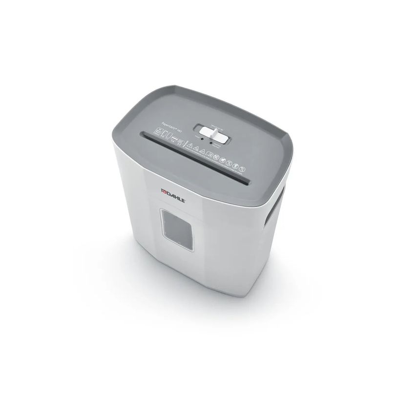 4009729074220-Dahle PaperSAFE 140 - destructeur de documents coupe croisée - 10 feuilles - Corbeille 12 litres--3