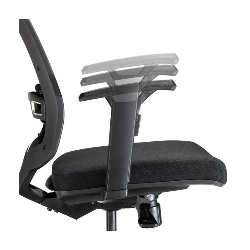 8033540632969-Fauteuil de bureau MALICE - accoudoirs réglables - noir-P_400007037_3-2
