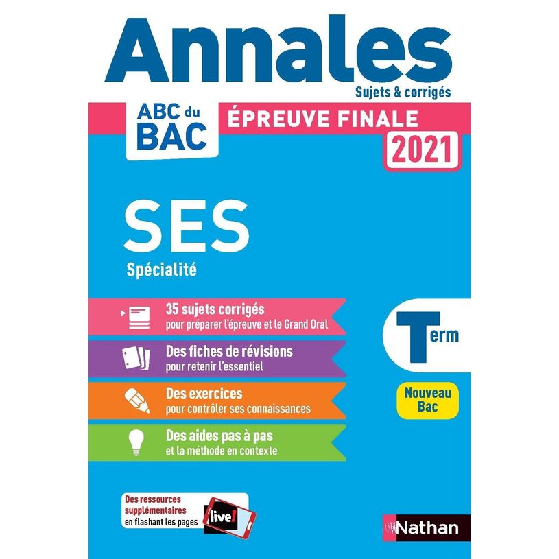 9782091575360-Annales Bac 2021 - Sciences Economiques et Sociales Terminale - Corrigé-P_400007094_1-0