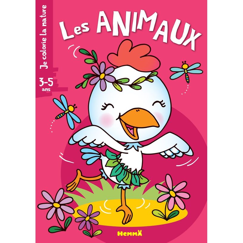9782508046193-Je colorie la nature (3-5 ans) - Les animaux (Poule)-P_400007136_1-0