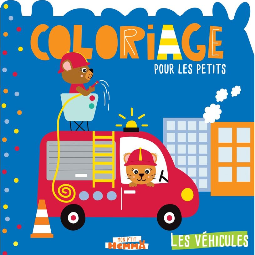 9782508047831-Mon P'tit Hemma Coloriage pour les petits - Les véhicules (Camion de pompier)-P_400007151_1-0