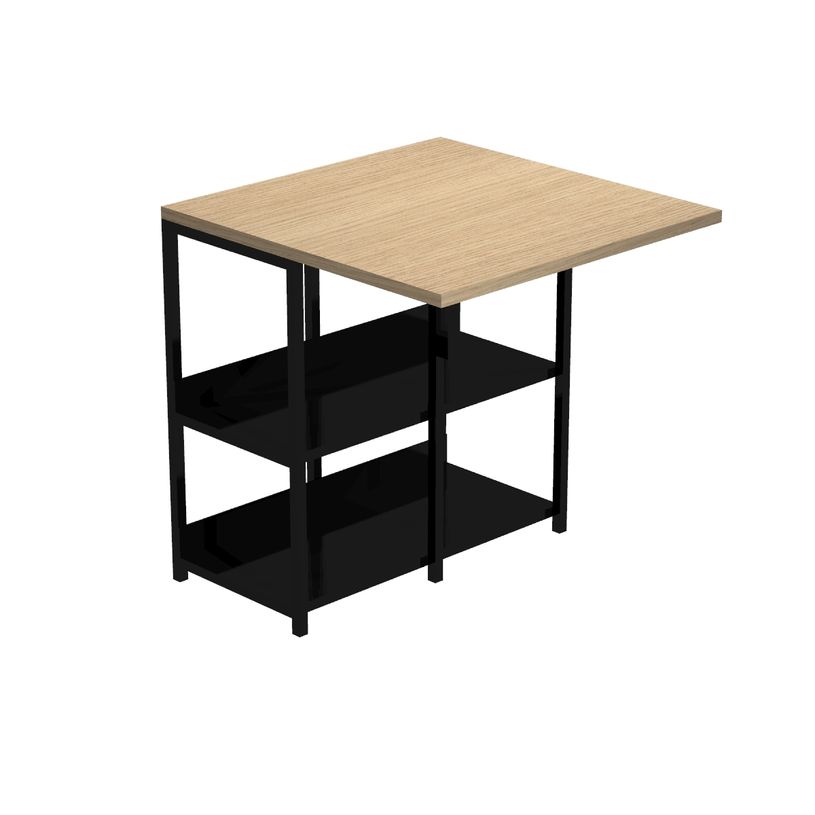 7331910021520-Bureau repliable avec structure métallique - 69 cm - chêne-P_400007195_3-0