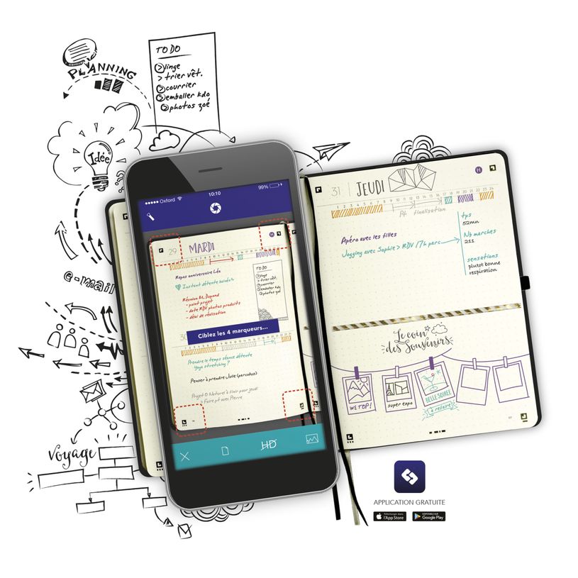 3147280191343-Agenda Oxford My Journal perpétuel - 2 jours par page - 15 x 21 cm - violet - Hamelin-P_400007210_8-7