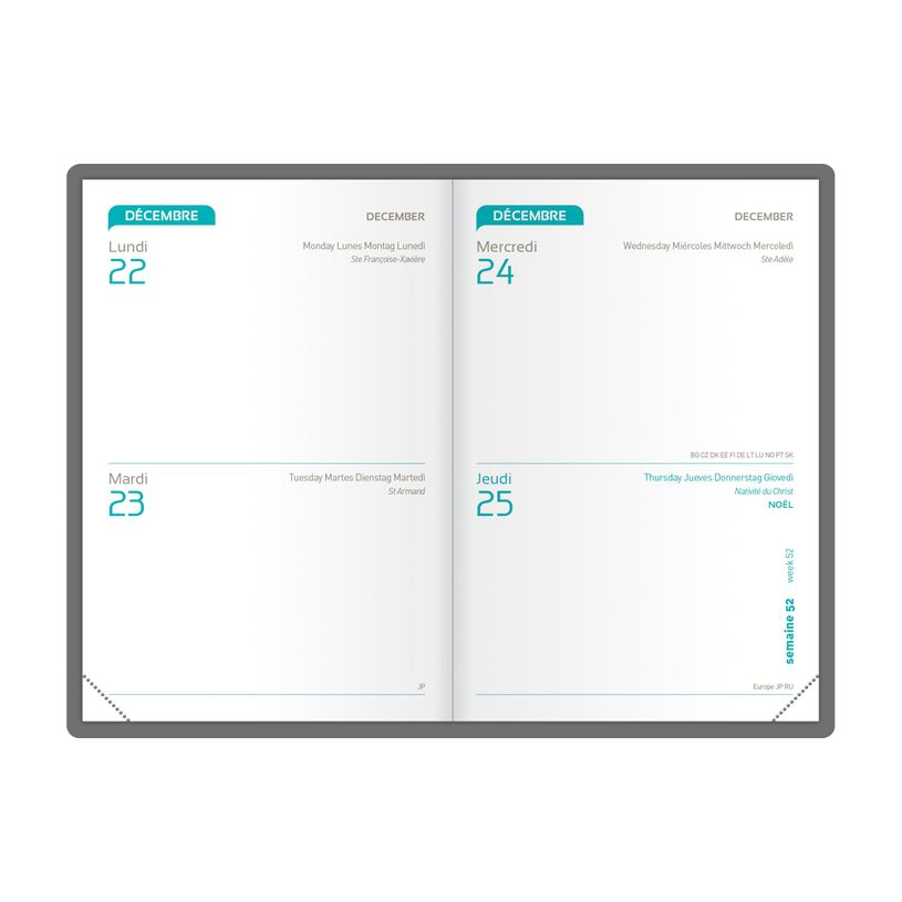 3147280205033-Agenda Oxford Jewel - 2 jours par page - 7,4 x 11 cm - différents modèles disponibles - -P_400007218_5-3