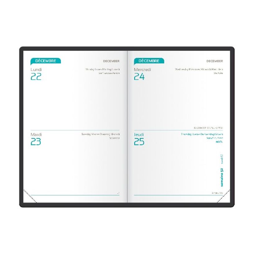 3147280205064-Agenda Oxford Reptile - 2 jours par page - 7,4 x 11 cm - noir - Hamelin-P_400007230_3-1