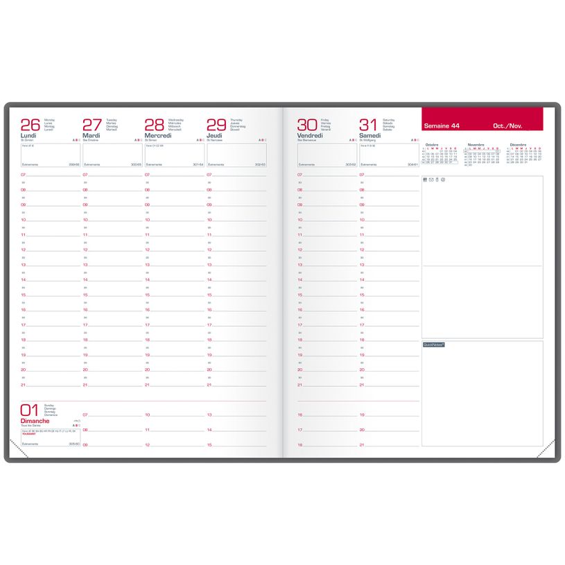 3147280204975-Agenda Oxford Senso - 1 semaine sur 2 pages - 21 x 27 cm - différentes couleurs disponibl-P_400007234_2-1