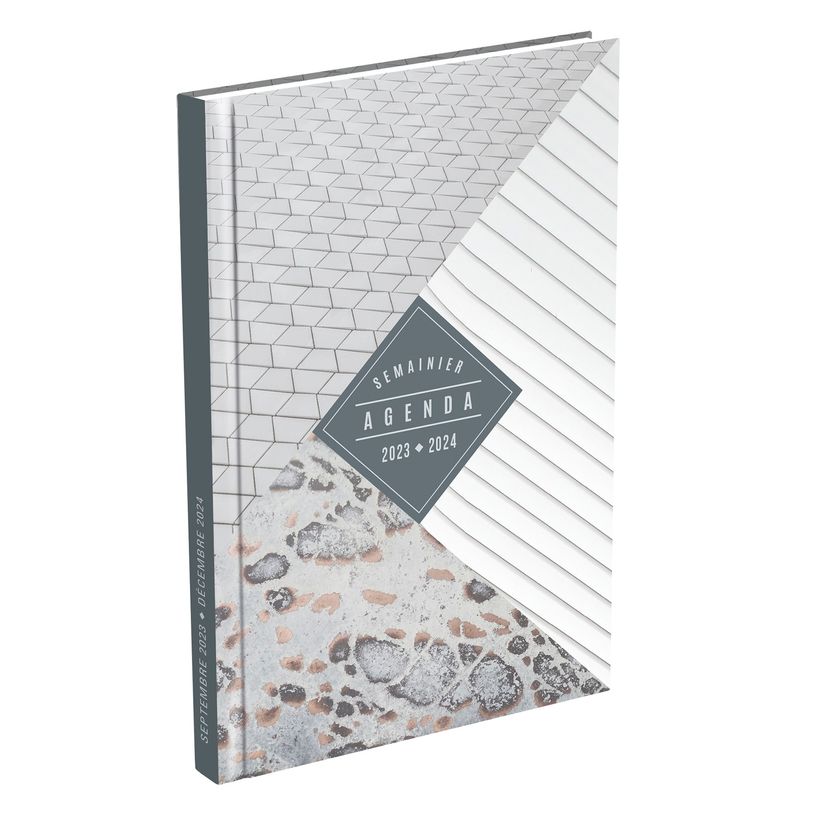 3147280194153-Agenda Lecas Bohème 16 mois - 1 semaine sur 2 pages - 16 x 24 cm - leo-P_400007240_1-0