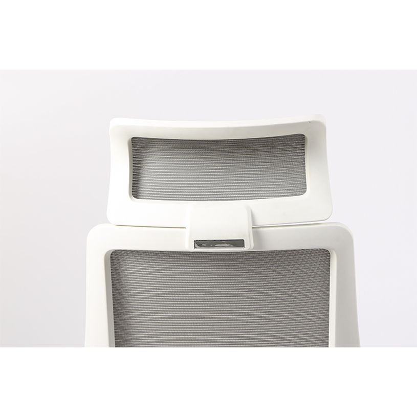 3701338800924-Fauteuil de bureau ergonomique ELVIRA - accoudoirs fixes - appuie-tête fixe - blanc -P_400007264_12-11