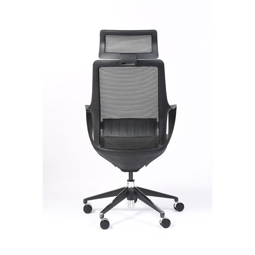 3701338801051-Fauteuil de bureau ergonomique ELVIRA - accoudoirs fixes - appuie-tête fixe - noir-P_400007265_6-5