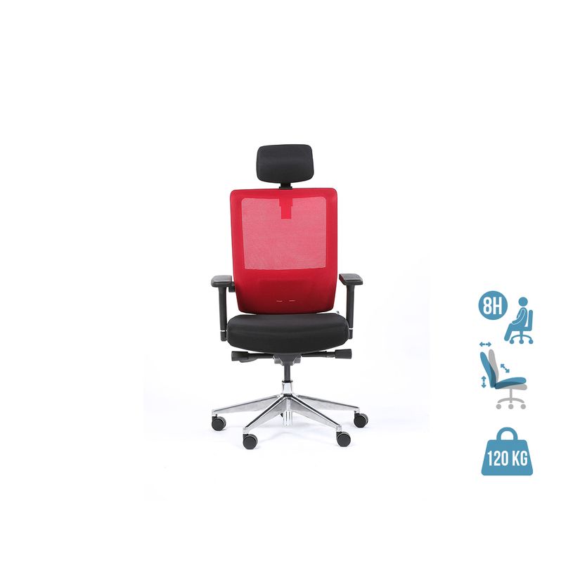 3701338801099-Fauteuil de bureau ergonomique SYNEC - accoudoirs réglables - appuie-tête réglable - no-P_400007267_1-0