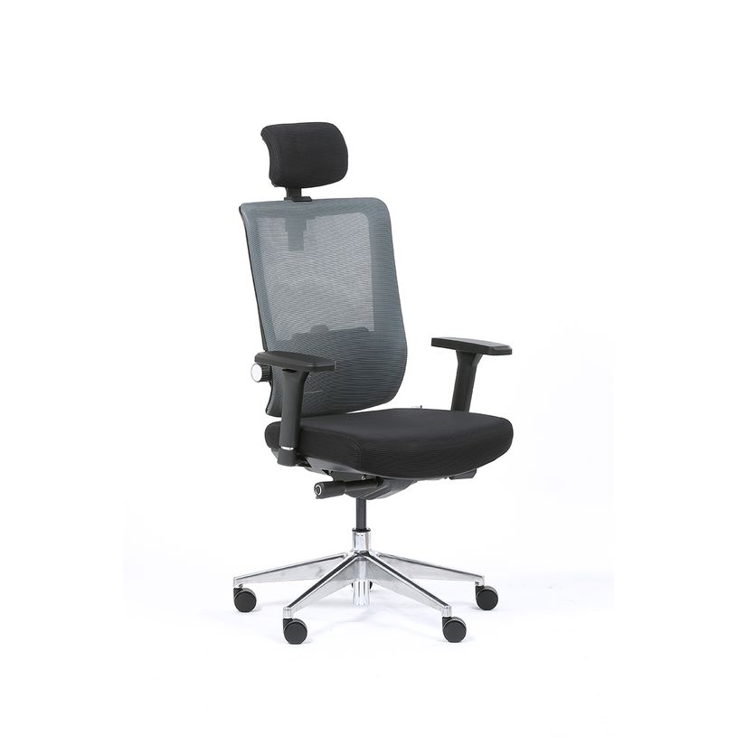 3701338801068-Fauteuil de bureau ergonomique SYNEC - accoudoirs réglables - appuie-tête réglable - no-P_400007268_2-1