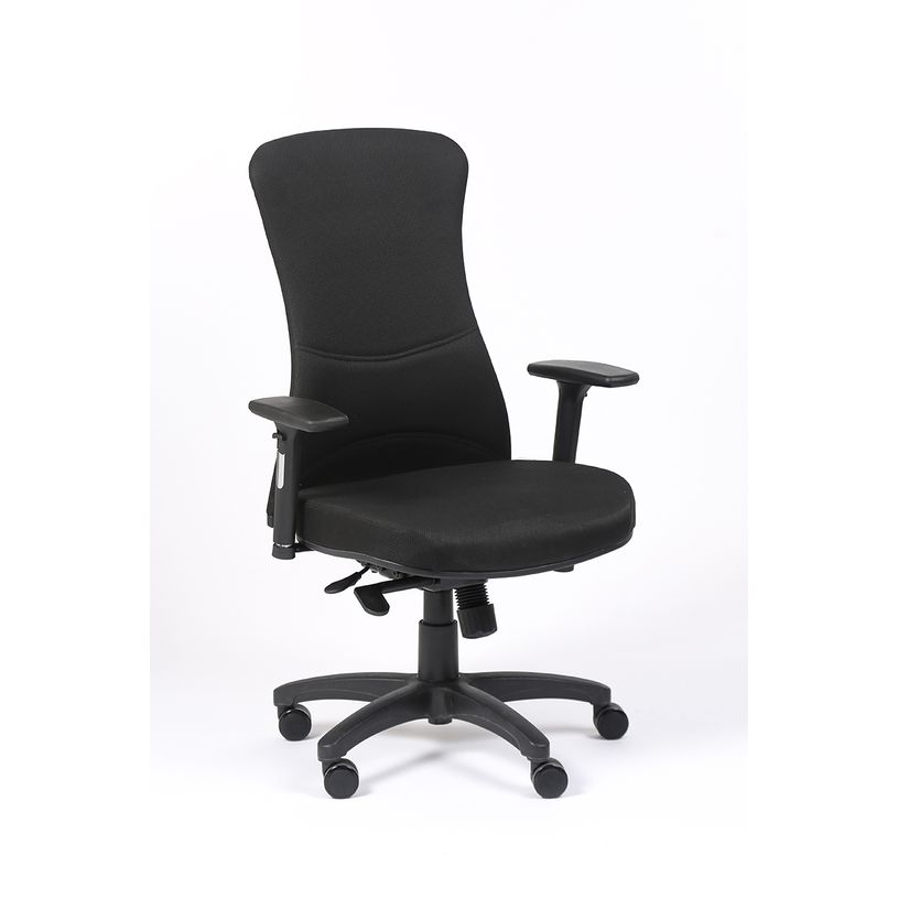 3701338800870-Fauteuil de bureau SOMERSET - accoudoirs réglables - noir-P_400007270_3-2