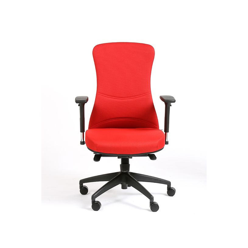 3701338800894-Fauteuil de bureau SOMERSET - accoudoirs réglables - rouge-P_400007271_2-1