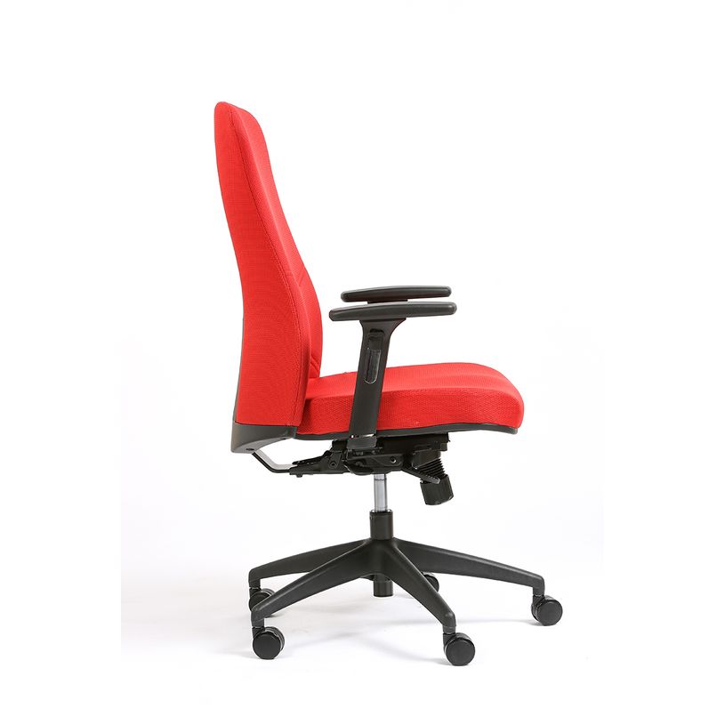 3701338800894-Fauteuil de bureau SOMERSET - accoudoirs réglables - rouge-P_400007271_4-3