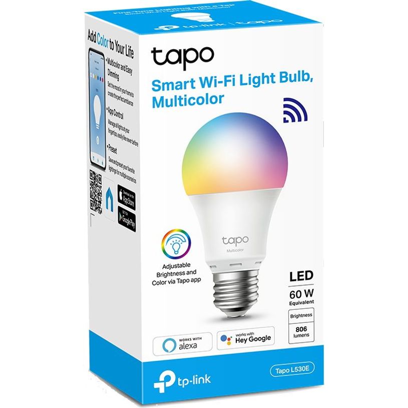 6935364030988-Tapo L530E - ampoule LED connectée WiFi Multicolore L530 - Culot E27-P_400007279_5-1