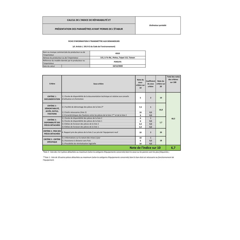 4718017719872-ASUS ExpertBook P2451FA EK0028R - PC portable 14" - Core i3 10110U - 4 Go RAM - 256 Go SS-P_400007322_13-9
