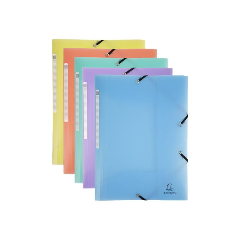 3130630551706-Exacompta Chromaline - Chemise polypro à 3 rabats - A4 - pour 200 feuilles - disponible dans-P_400007496_1-0