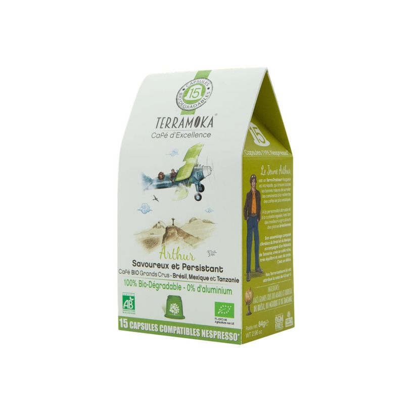 3760264900023-Terramoka Le jeune Arthur - 15 capsules de café type Nespresso - 80 % arabica, 20 % robus-P_400007542_1-0
