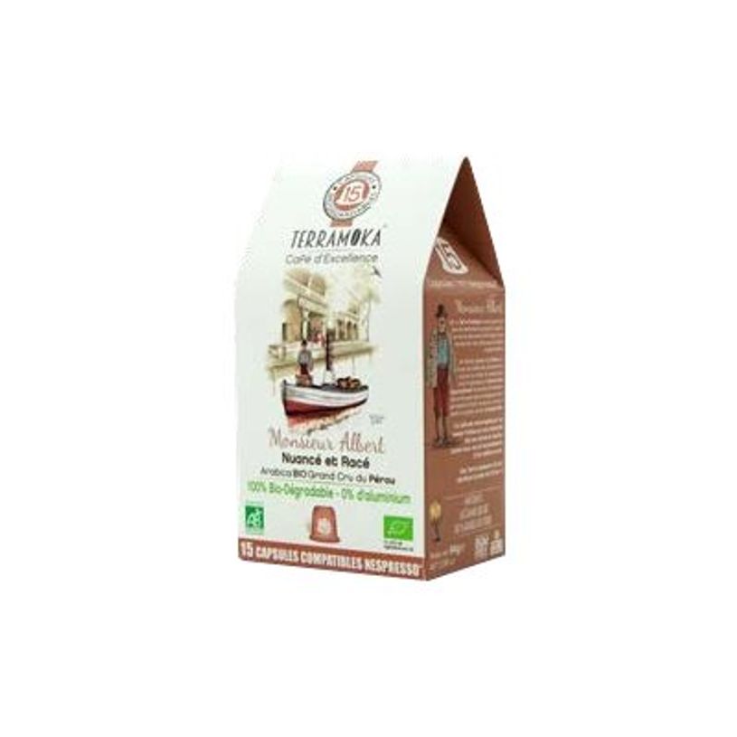 3760264900030-Terramoka Monsieur Albert - 15 capsules de café type Nespresso - arabica-P_400007543_1-0