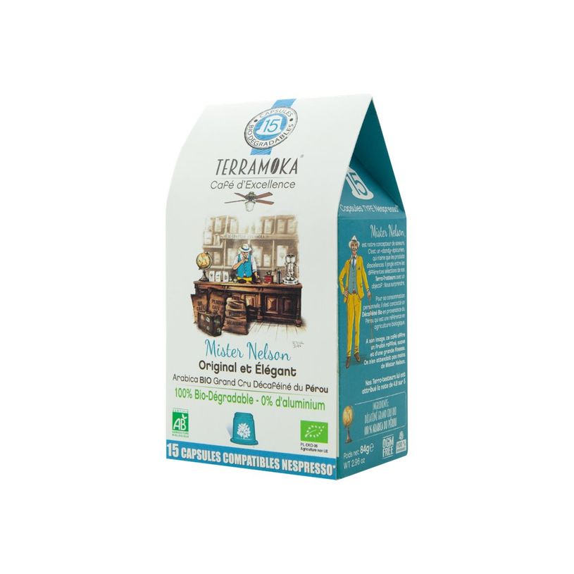 3760264900047-Terramoka Mister Nelson - 15 capsules de café type Nespresso - arabica décaféiné-P_400007544_1-0