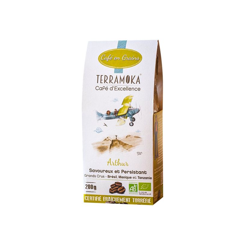 3760264900627-Terramoka Le jeune Arthur - Grains de café bio - 200 gr-P_400007554_1-0