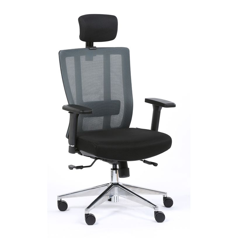 3701338800962-Fauteuil de bureau OFFSEAT - accoudoirs réglables - noir-P_400007599_2-1