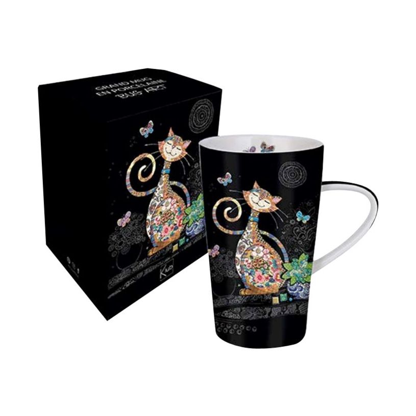 3700572750613-Kiub Bug Art - Mug XL avec boîte - 420 ml - chat papillons-P_400007698_1-0