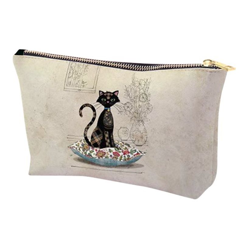 3700572738871-Kiub Bug Art - Pochette trousse de maquillage - chat sur coussin-P_400007701_1-0