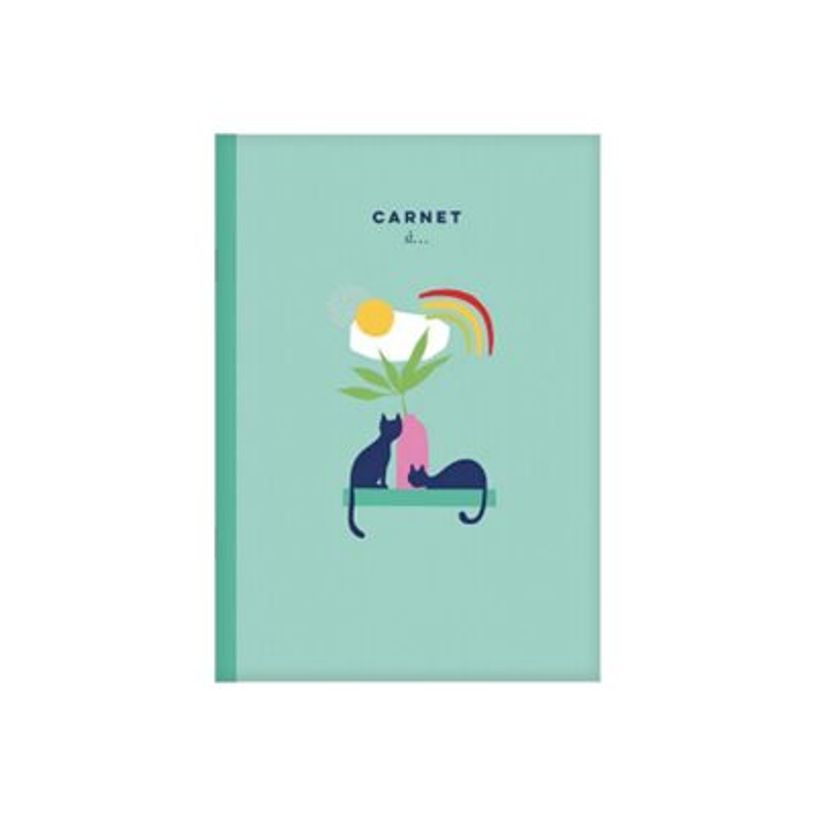 3700572750880-Kiub - Carnet de notes A5 - chats pop blanc coco-P_400007709_1-0