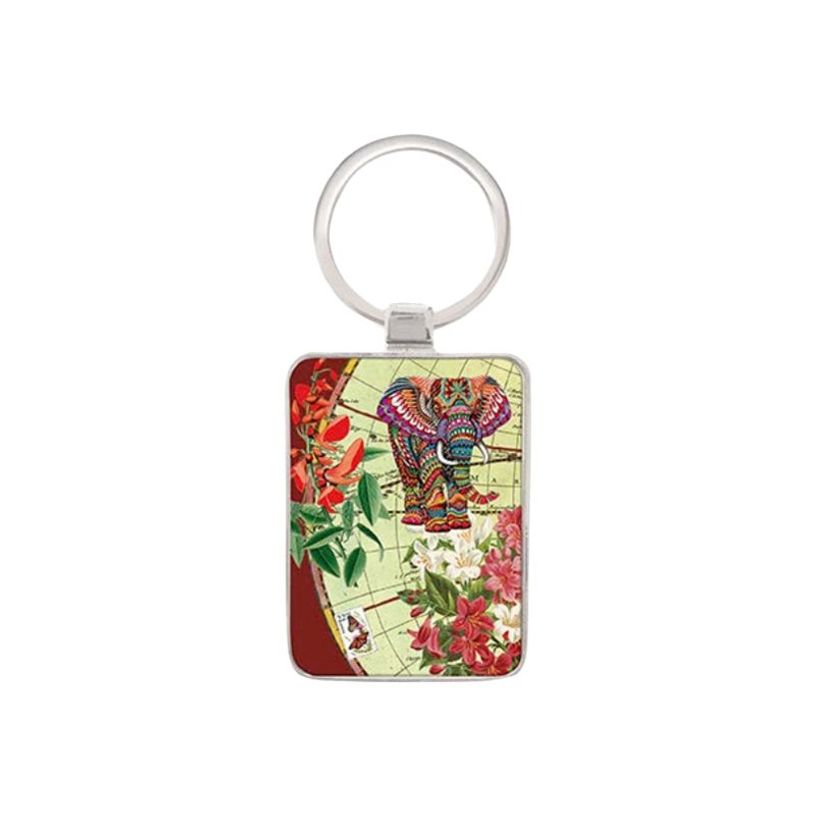 3700572752570-Kiub Voyages - Porte-clés rectangulaire - perroquet-P_400007806_1-0