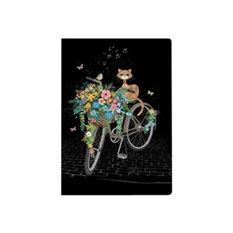 3700572750330-Kiub Bug Art - Carnet de notes A5 - ligné - Chat vélo-P_400007818_1-0