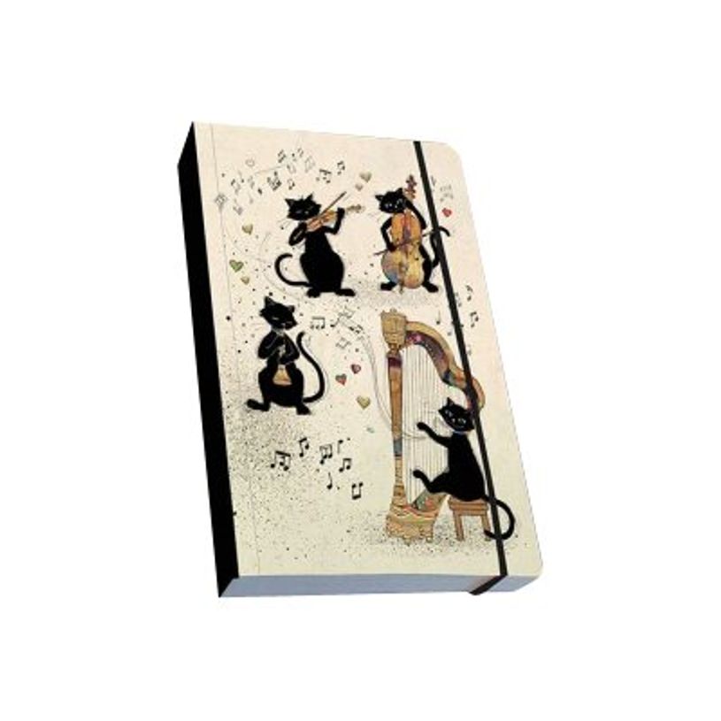 3700572744544-Kiub Bug Art - Carnet de notes A6 - ligné - Chats musique-P_400007822_1-0