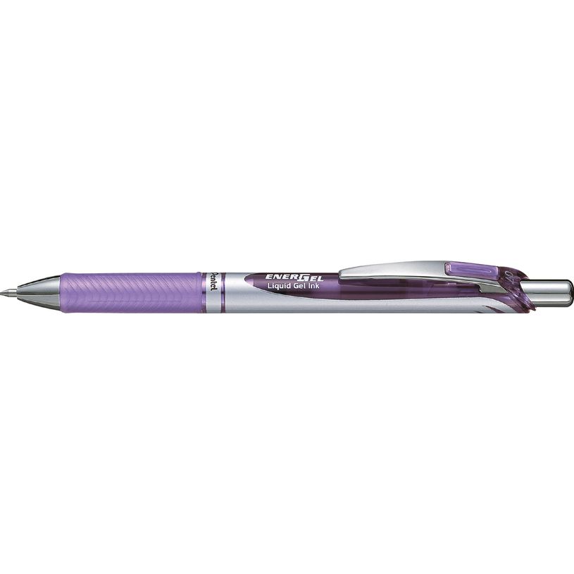 884851051035-Pentel Energel - Roller rétractable - 0,7 mm - lilas--0