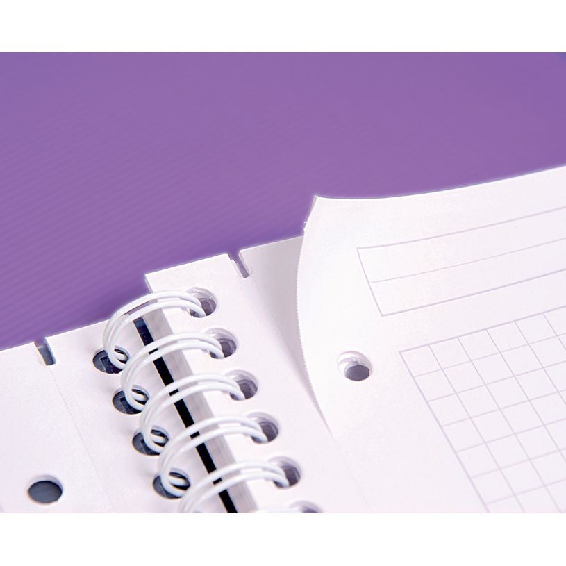 3329683291558-Clairefontaine Linicolor Evolutiv'Book - Cahier à spirale - A4 (21x29,7 cm) - 240 pages - petits carreaux (5--4